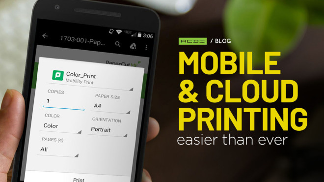 Mobility Print Makes Mobile Printing & Cloud Printing Easier Than Ever.