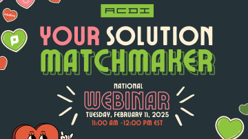 ACDI to Host National Webinar Summarizing Solutions Portfolio